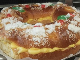 Roscón de reyes con crema