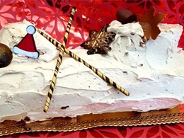 Tronco de Navidad de Turrón.